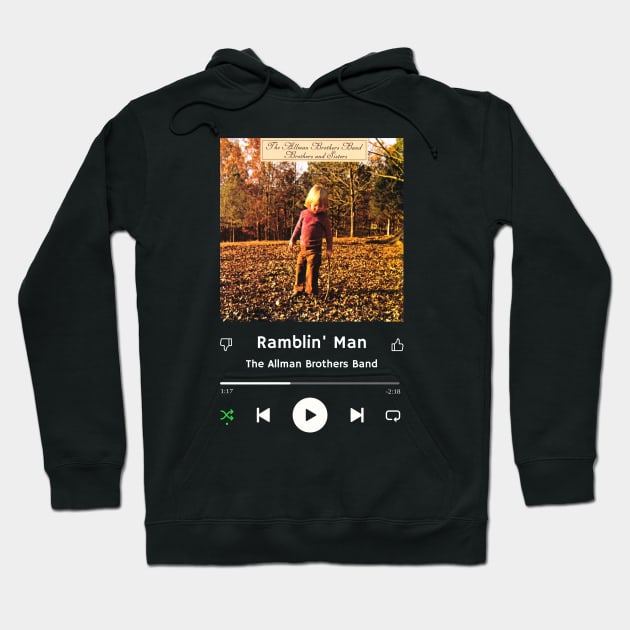 Stereo Music Player - Ramblin' Man Hoodie by Stereo Music